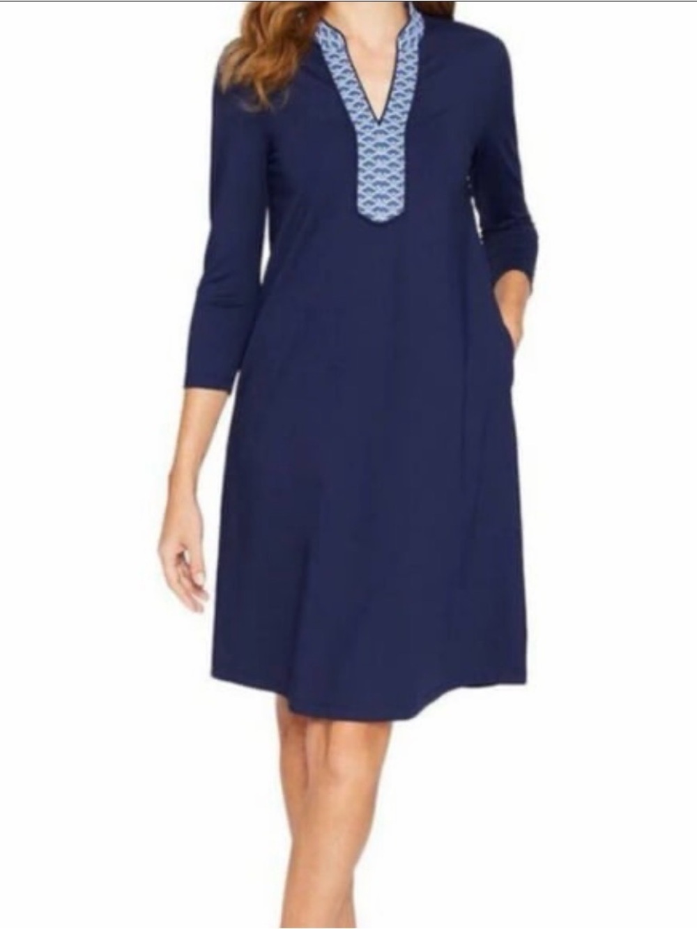 J. McLaughlin Carmine Dress Navy Size Small